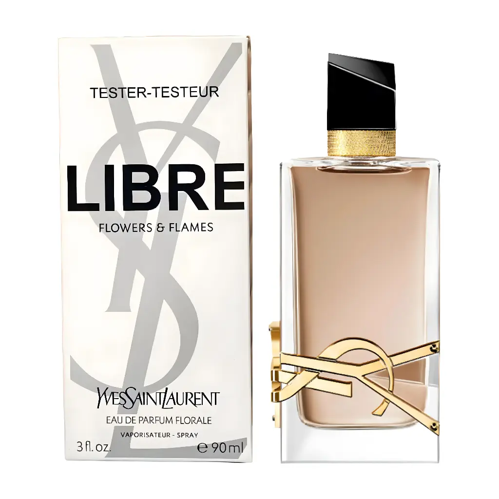 TESTER - YVES SAINT LAURENT - LIBRE FLOWERS & FLAMES EDP FLORALE 90ML