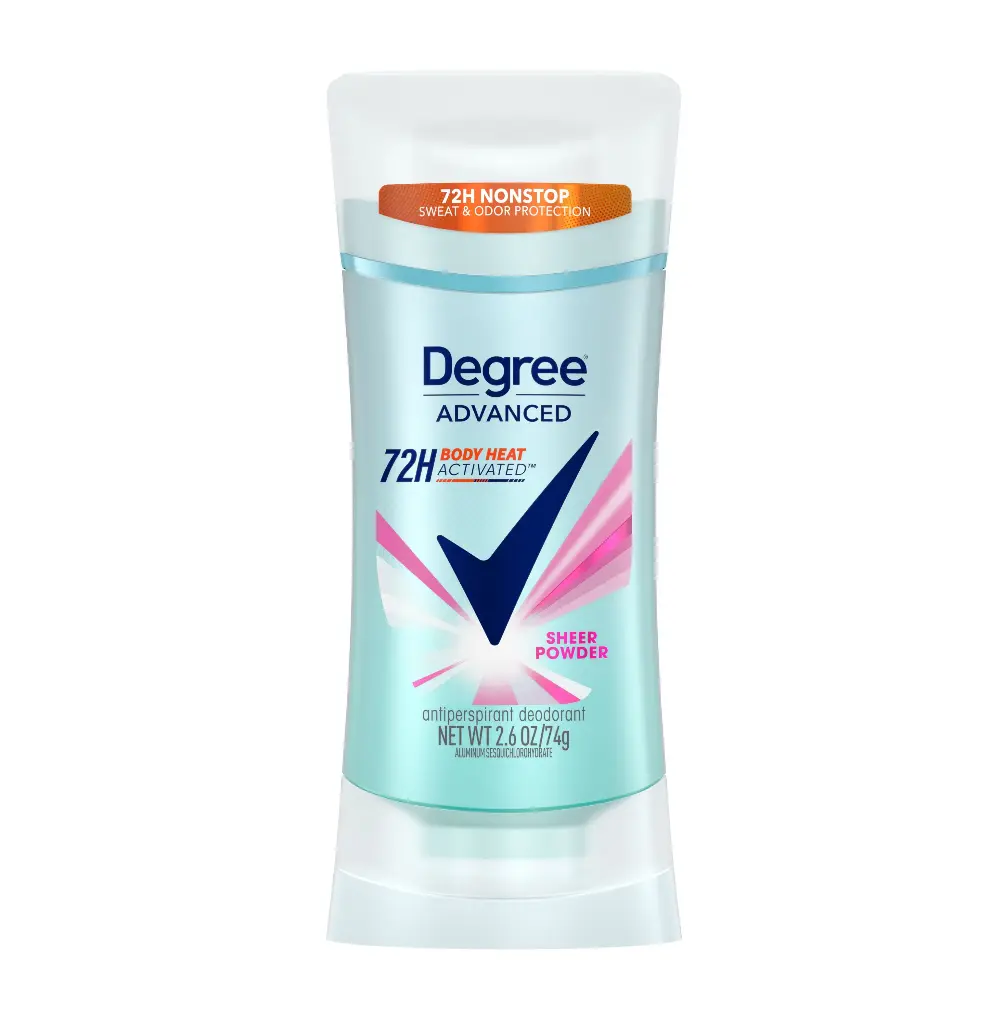 DEGREE - SHEER POWDER 72H BODY HEAT ACTIVATED ANTIPERSPIRANT DEODORANT 74G