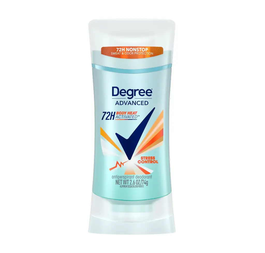 DEGREE - STRESS CONTROL 72H BODY HEAT ACTIVATED ANTIPERSPIRANT DEODORANT 74G