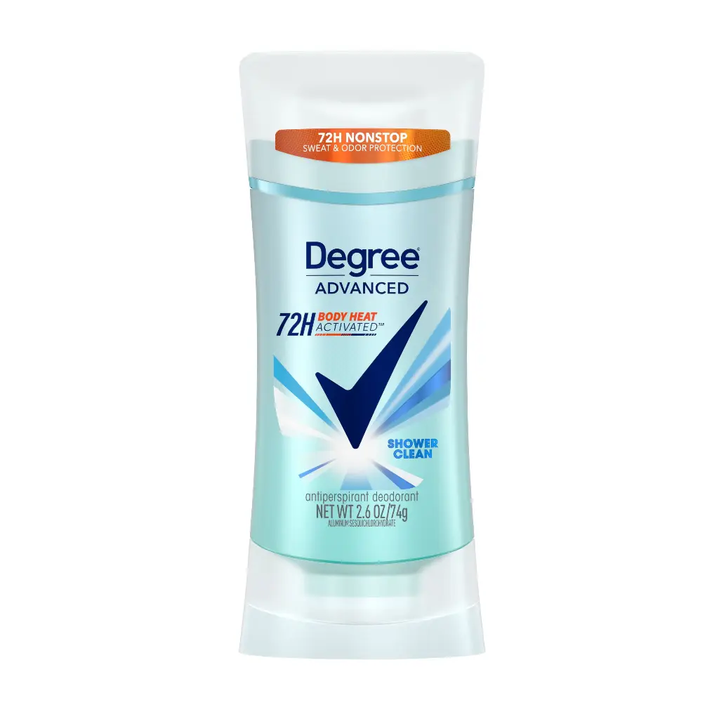 DEGREE - SHOWER CLEAN 72H BODY HEAT ACTIVATED ANTIPERSPIRANT DEODORANT 74G