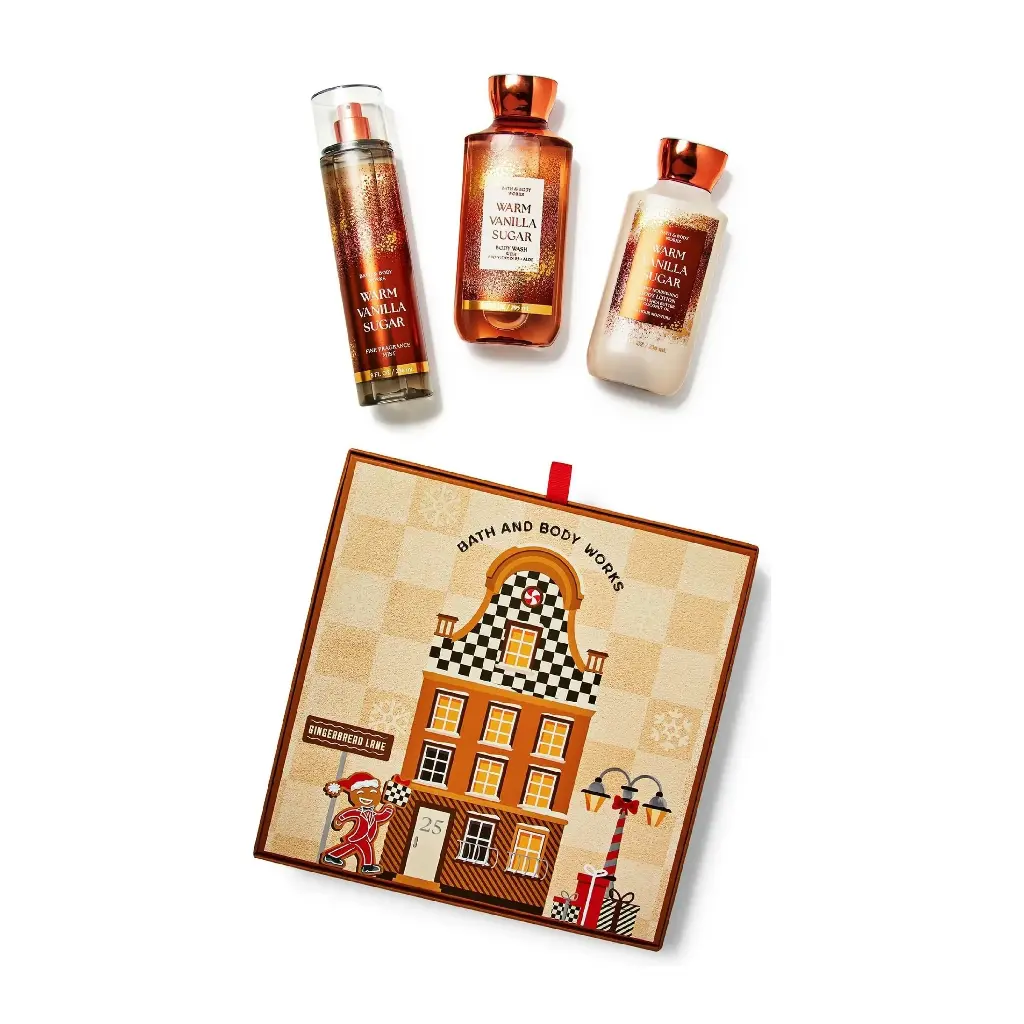 BATH & BODY WORKS - GIFT SET WARM VANILLA SUGAR 3PCS