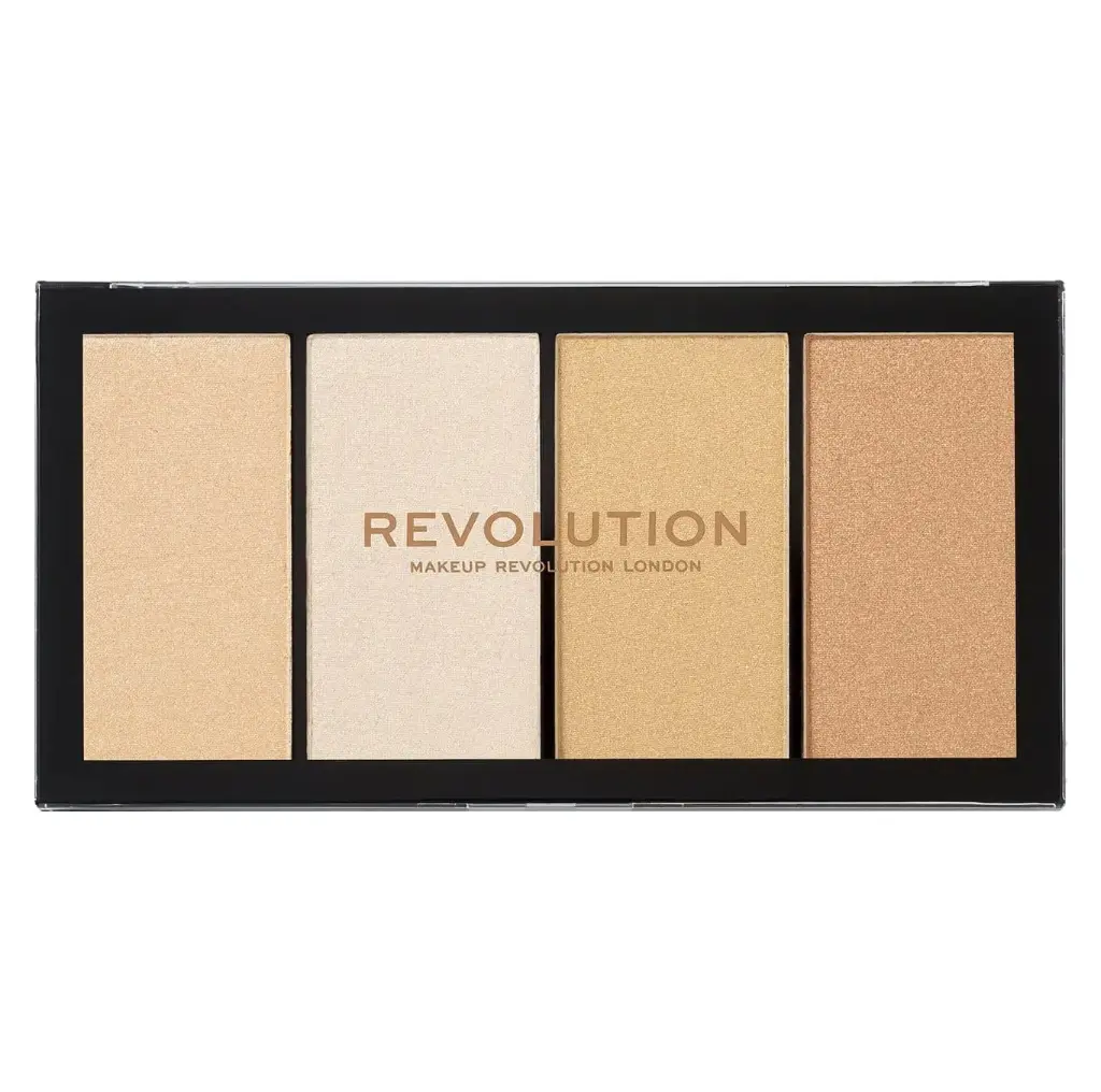 REVOLUTION - RELOADED LUSTRE LIGHTS WARM HIGHLIGHTER PALETTE 4*5G