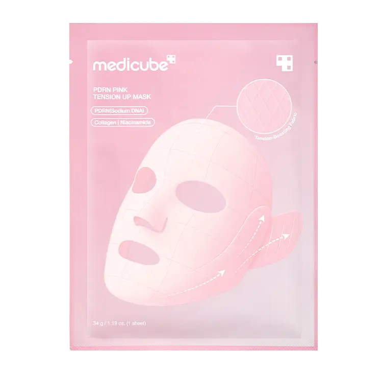 MEDICUBE - PDRN PINK TENSION UP MASK WITH COLLAGEN AND NIACINAMIDE 34G