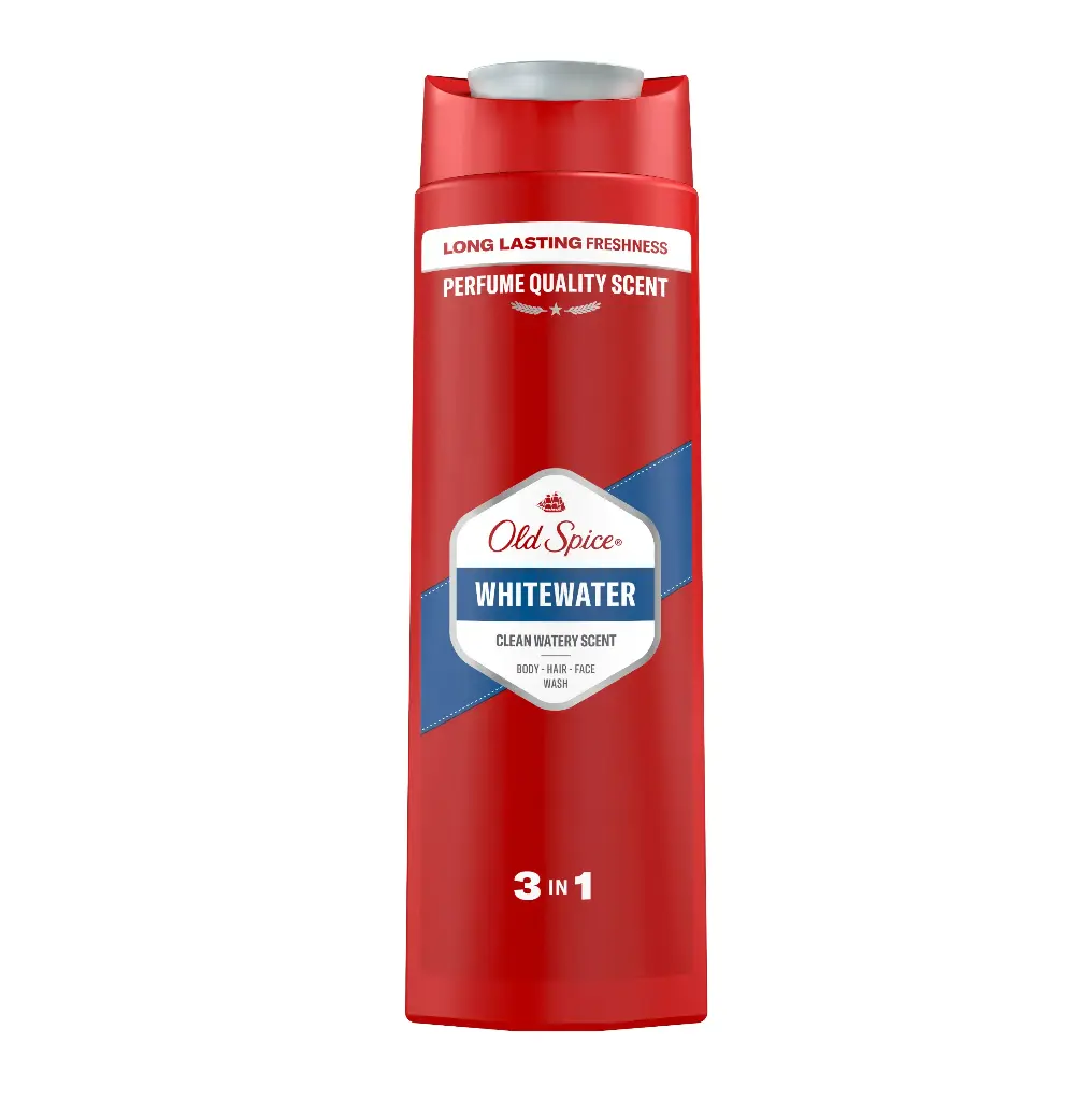 اولد سبايس - جل استحمام وشامبو وايت ووتر برائحة منعشة ونظيفة 400 مل