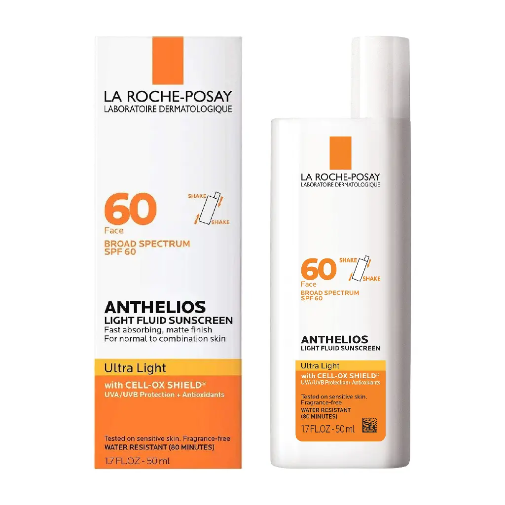 لاروش بوزيه - واقي شمس أنثيليوس فلويد خفيف للوجه بعامل حماية من الشمس درجة 60 حجم 50 مل