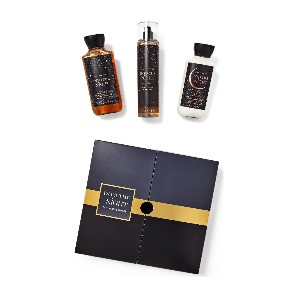 BATH & BODY WORKS - INTO THE NIGHT SET 3PCS