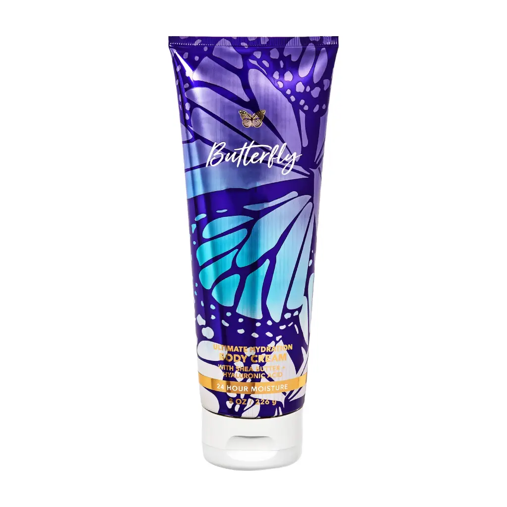 BATH & BODY WORKS - BUTTERFLY 24H MOISTURE ULTIMATE HYDRATION BODY CEARM 226G