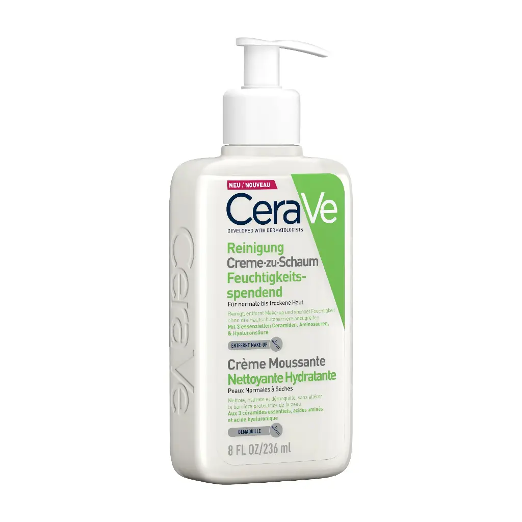 CERAVE - HYDRATING CREAM TO FOAM CLEANSER FOR NORMAL TO DRY SKIN 236ML