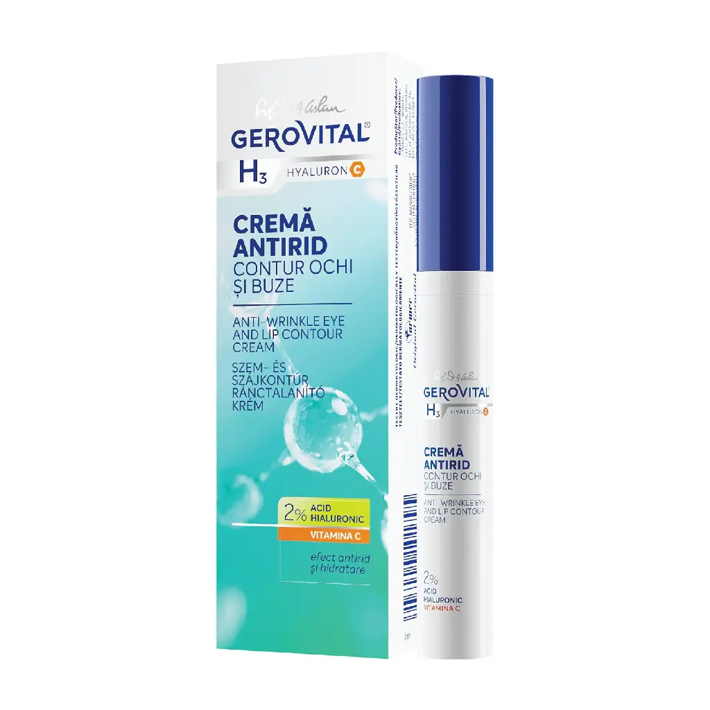 GEROVITAL - ANTI WRINKLE EYE & LIP CONTOUR CREAM HYALURONC GEROVITAL H3 15 ML