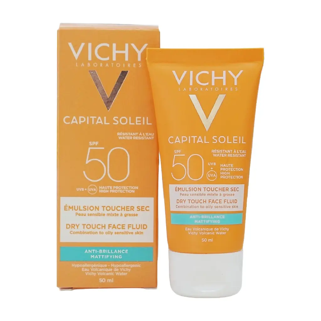 VICHY - CAPITAL SOLEIL MATTIFYING DRY TOUCH FACE FLUID SPF50 50ML