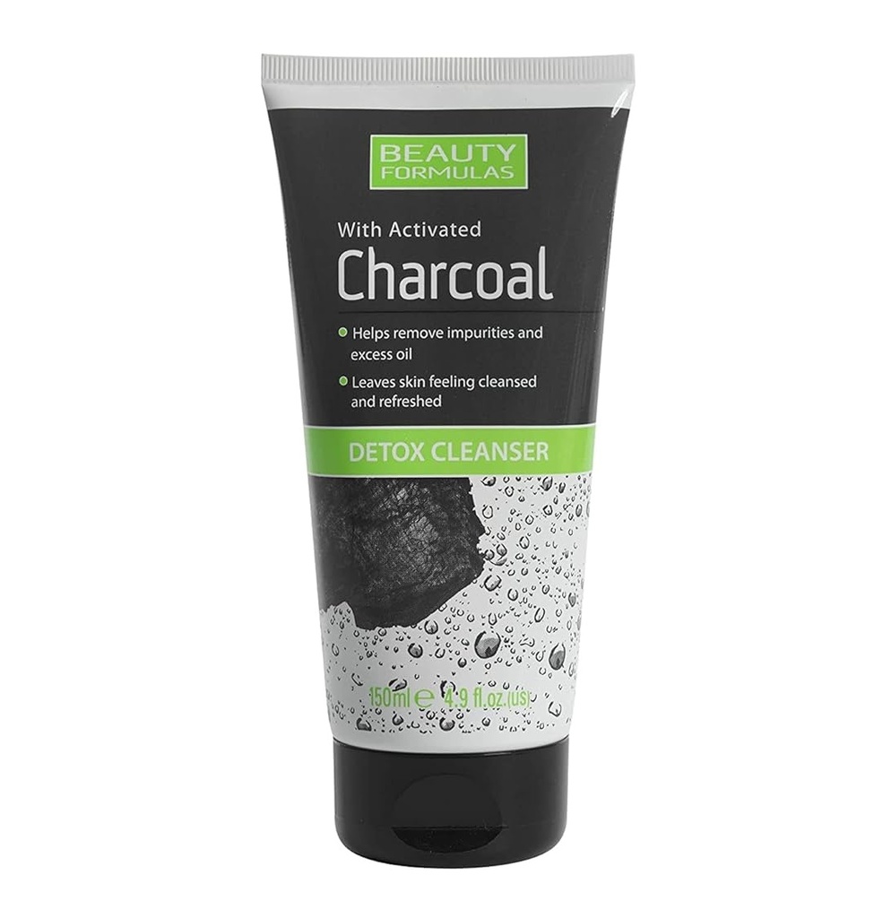 BEAUTY FORMULAS - DETOX CLEANSER WITH ACTIVATED CHARCOAL 150ML