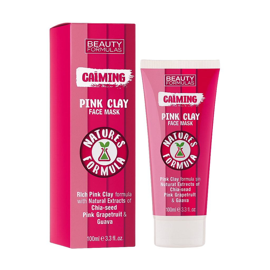 BEAUTY FORMULAS - CALMING PINK CLAY FACE MASK 100ML