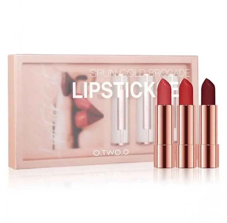 O.TWO.O - SPUN GOLD BROCADE LIPSTICK SET 3PCS