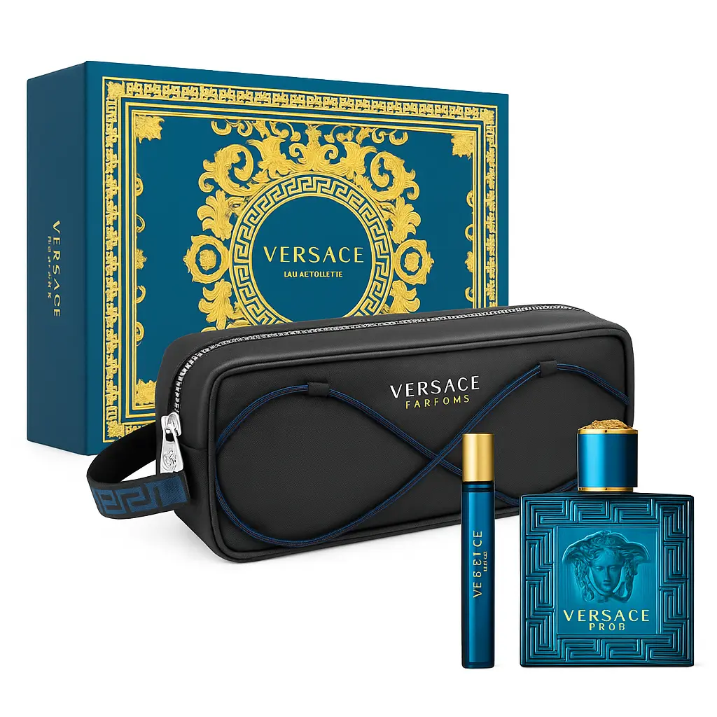 VERSACE - GIFT SET EROS EDT 100ML + 10ML + HAND BAG
