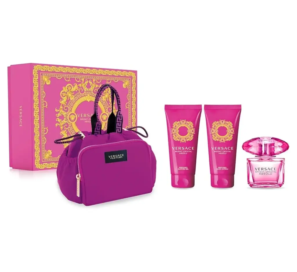 VERSACE - GIFT SET BRIGHT CRYSTAL ABSOLU EDP 90ML + BODY LOTION 100ML + SHOWER GEL 100ML + BAG