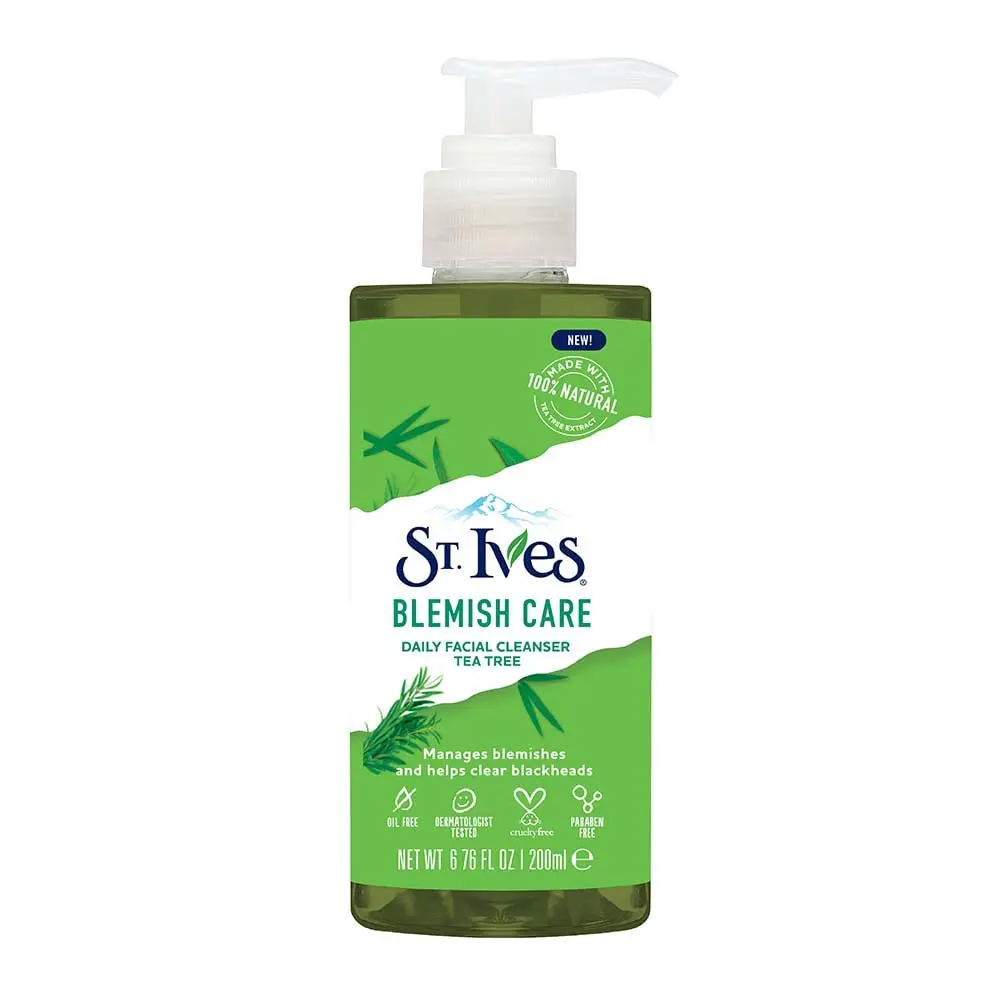 ST IVES - BLEMISH CARE TEA TREE FACIAL CLEANSER 200ML