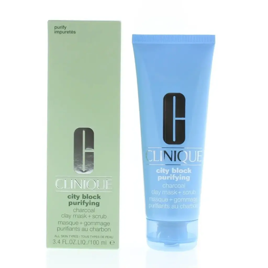 CLINIQUE - CITY BLOCK PURIFYING CHARCOAL CLAY MASK + SCRUB 100ML