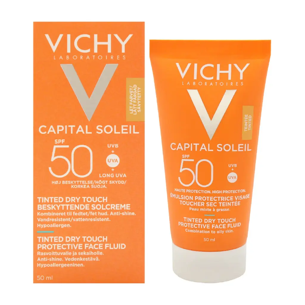 VICHY - CAPITAL SOLEIL BB TINTED DRY TOUCH MATTIFYING FACE FLUID SPF50 50ML