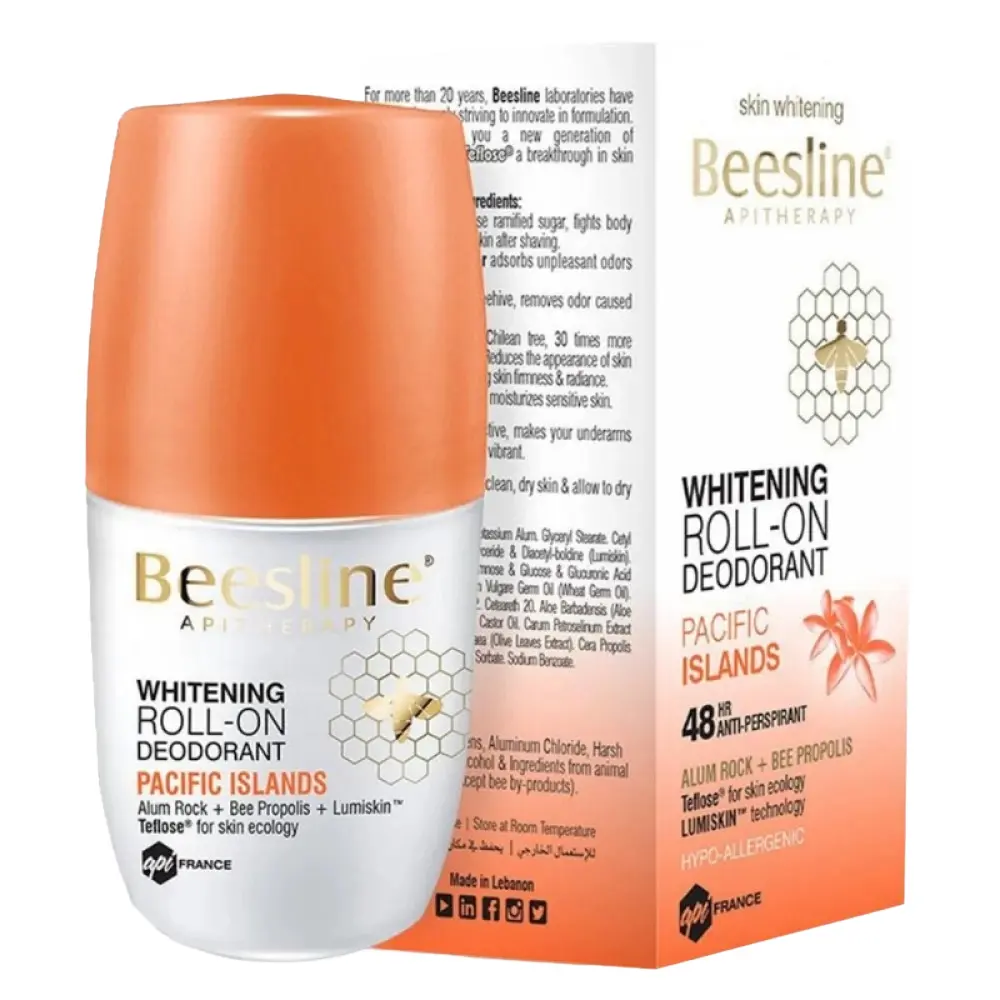 BEESLINE - WHITENING ROLL-ON DEO PACIFIC ISLAND 48HR ANTI PERSPIRANT 50ML