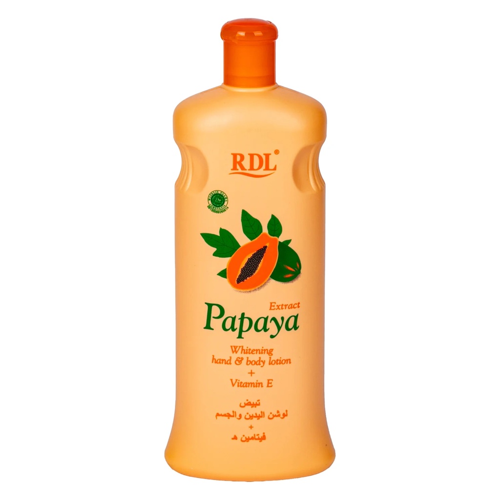 RDL - PAPAYA EXTRACT WHITENING HAND & BODY LOTION + VITAMIN E 600ML