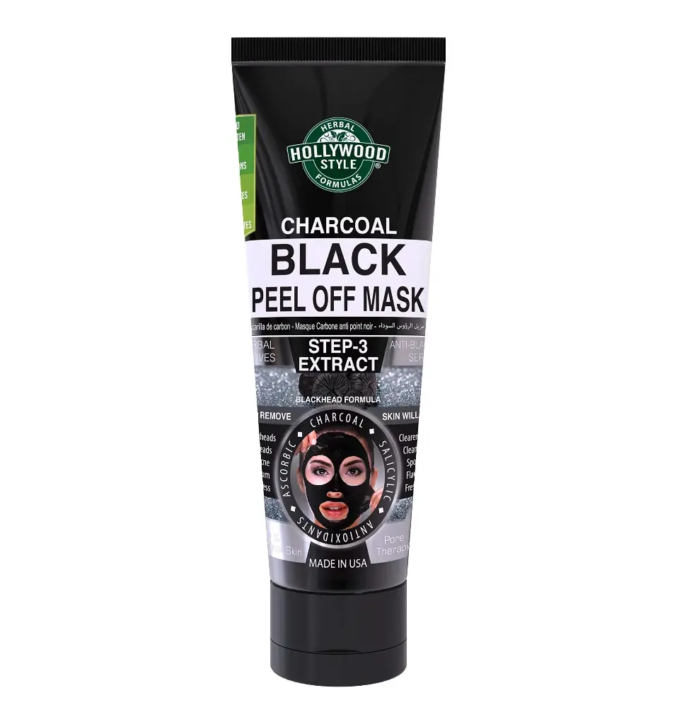 HOLLYWOOD - BLACK PEEL OFF MASK STEP 3 EXTRACT CHARCOAL 100ML