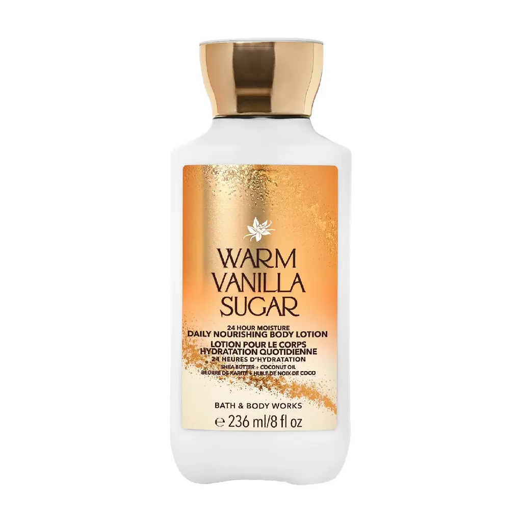 BATH & BODY WORKS - WARM VANILLA SUGAR 24-HOUR MOISTURE BODY LOTION 236ML