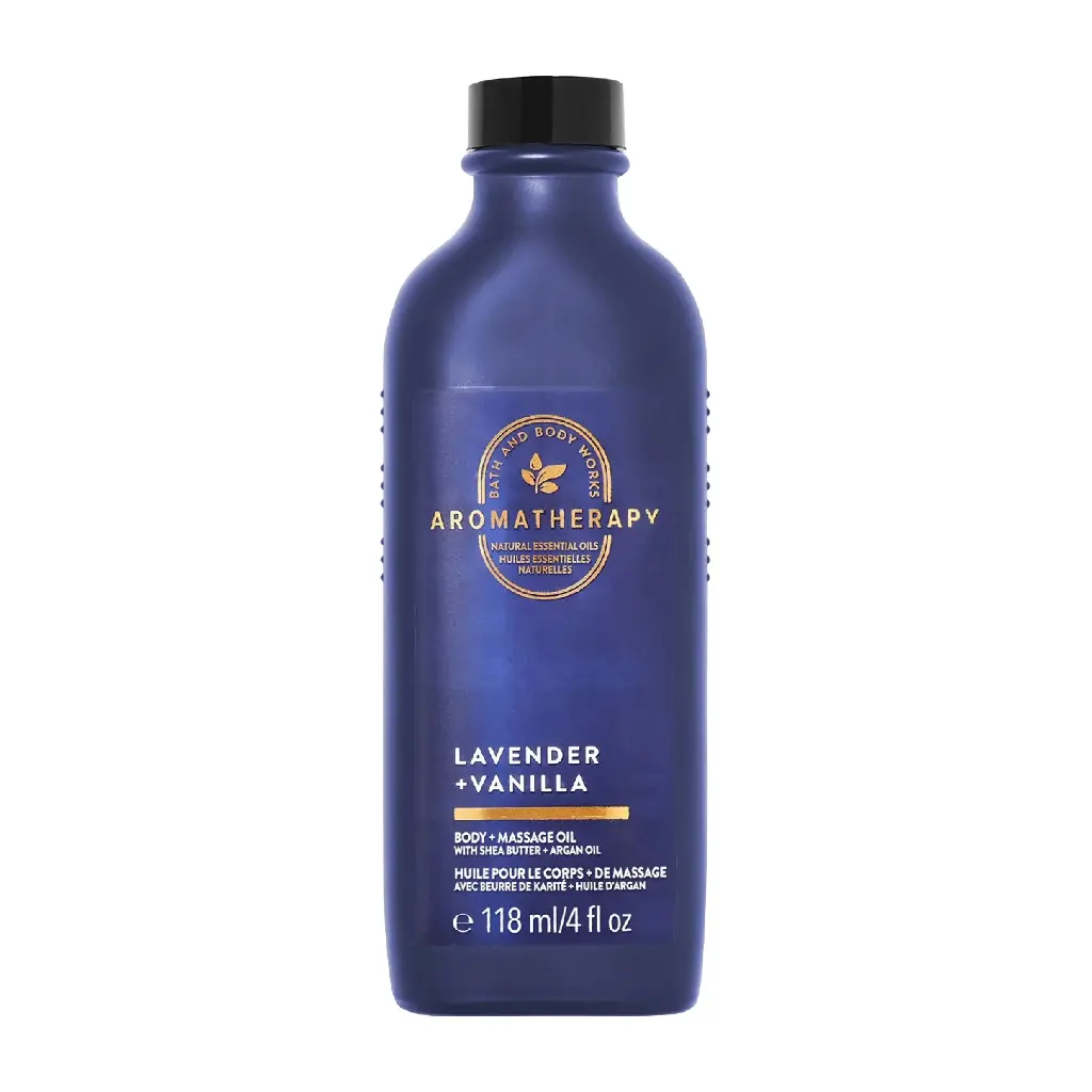 باث اند بودي واركس - زيت الجسم والمساج أروماثيرابي لافيندر وفانيللا 118 مل