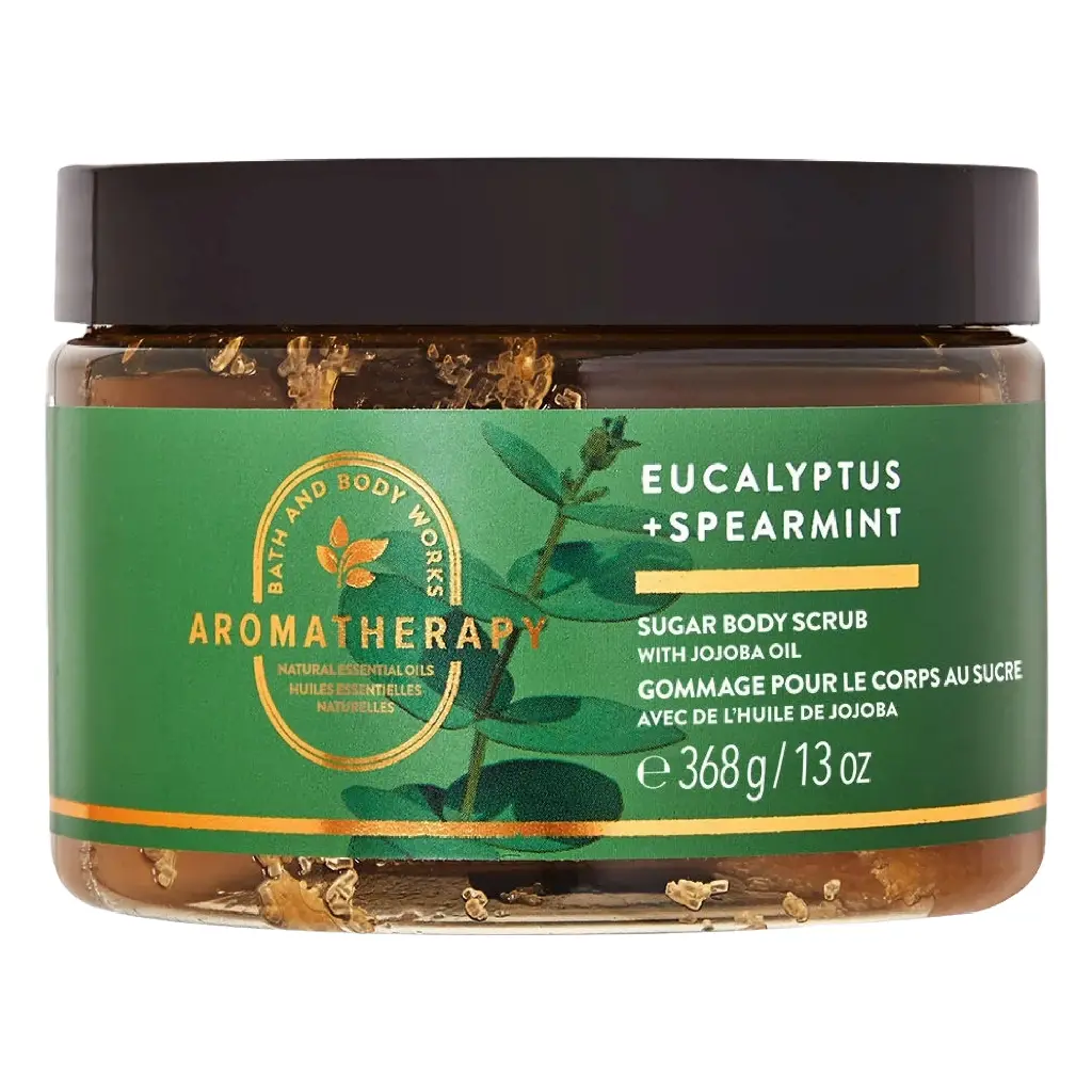 BATH & BODY WORKS - AROMATHERAPY EUCALYPTUS + SPEARMINT SUGAR BODY SCRUB 368G