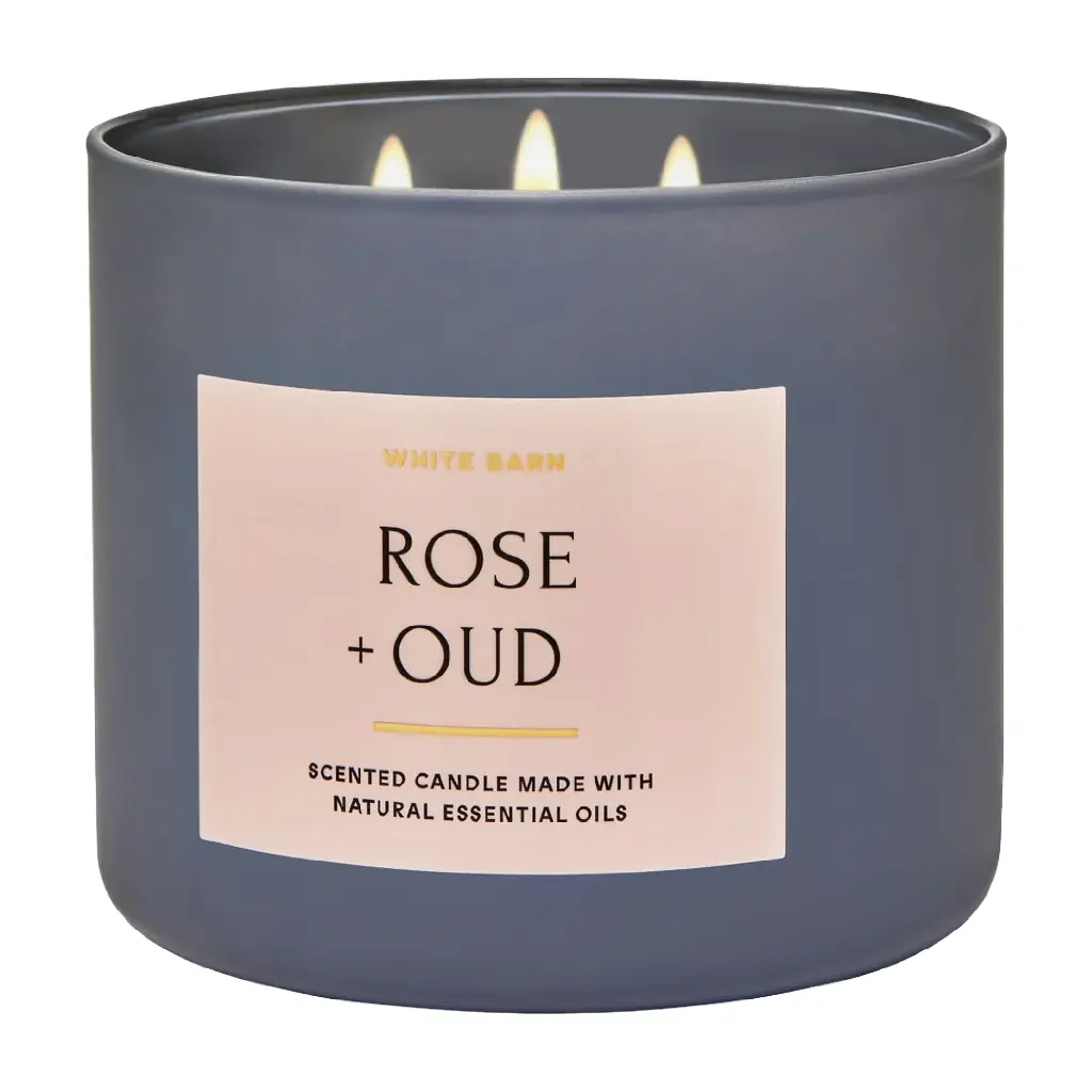 BATH & BODY WORKS - ROSE OUD CANDLE 411G