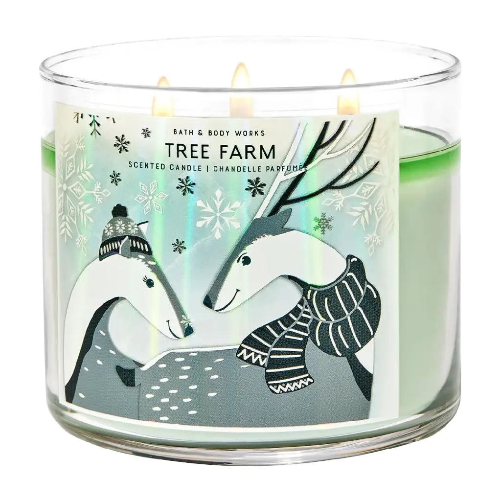 BATH & BODY WORKS - TREE FARM CANDLE 411G