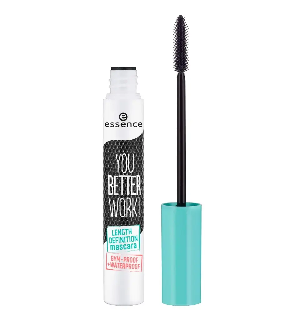 ESSENCE - YOU BETTER WORK GYM PROOF AND WATERPROOF LENGTH DEFINITION MASCARA BLACK 10ML