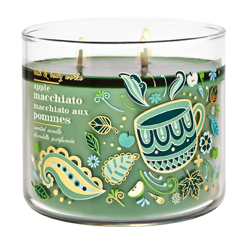BATH & BODY WORKS - APPLE MACCHIATO CANDLE 411G