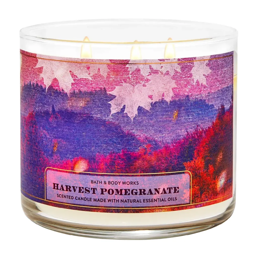 BATH & BODY WORKS - HARVEST POMEGRANATE CANDLE 411G