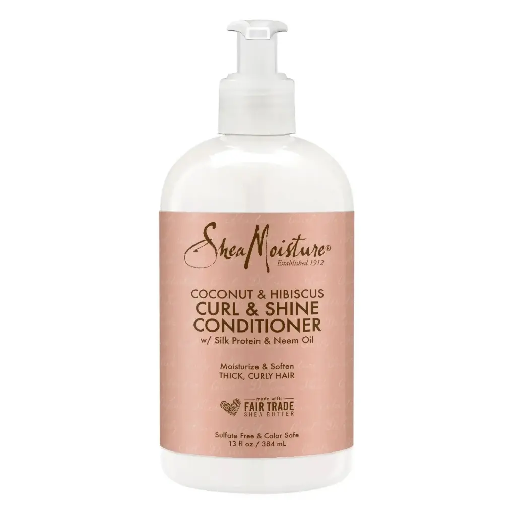 SHEA MOISTURE - COCONUT & HIBISCUS CURL & SHINE CONDITIONER 384ML
