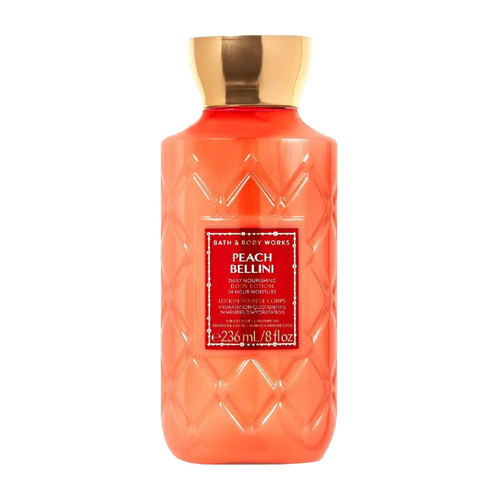 BATH & BODY WORKS - PEACH BELLINI 24-HOUR MOISTURE BODY LOTION 236ML