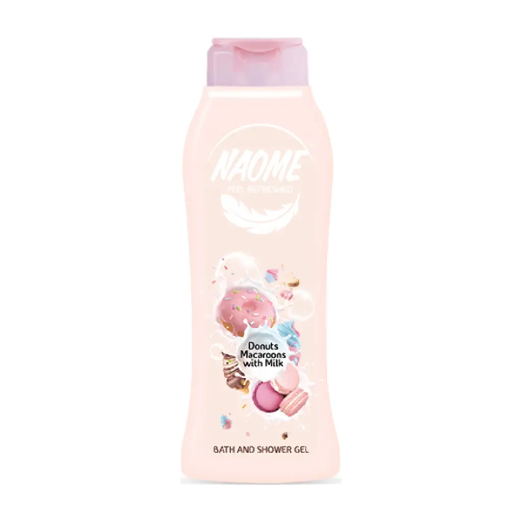 NAOME - DONUTS MACAROONS WITH MILK BATH AND SHOWER GEL 750ML