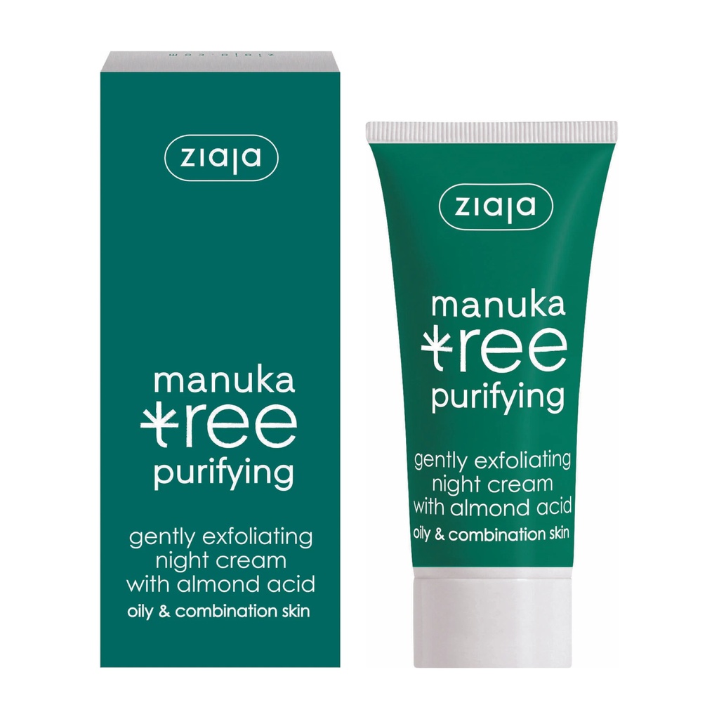 ZIAJA - MANUKA TREE PURIFYING GENTLY EXFOLIATING NIGHT CREAM 50ML