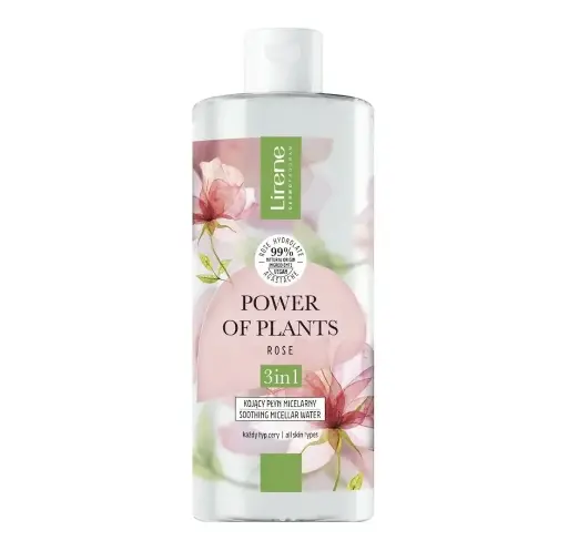 LIRENE - POWER OF PLANTS ROSE 3IN1 SOOTHING MICELLAR WATER 400ML