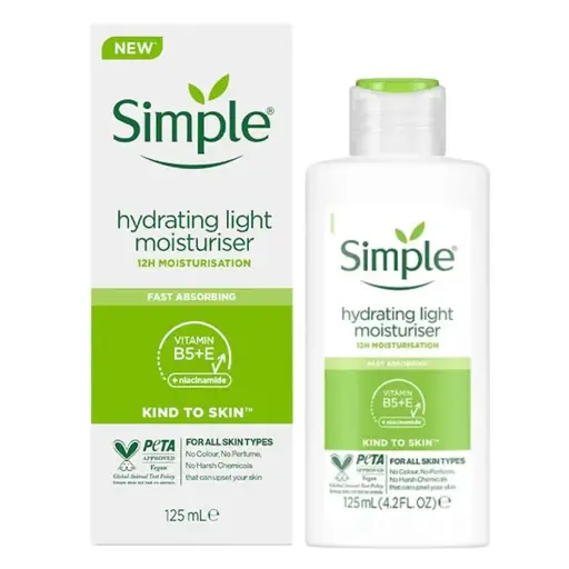 SIMPLE - HYDRATING LIGHT MOISTURISER 125ML