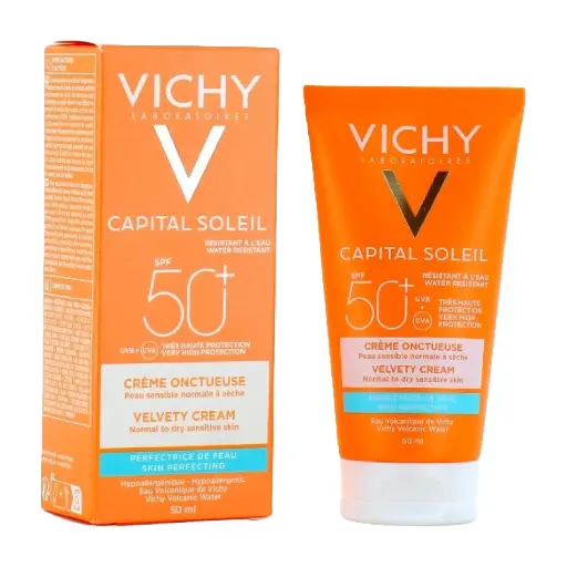 VICHY - CAPITAL SOLEIL SPF50 SKIN PERFECTING VELVETY CREAM 50ML