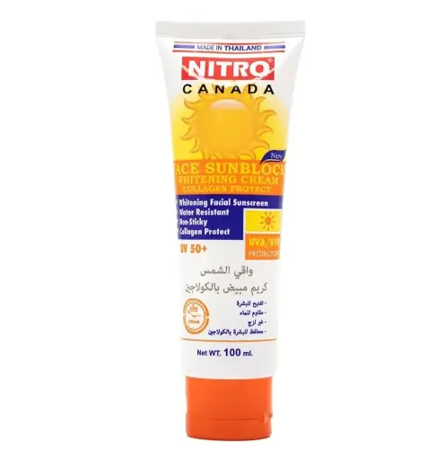 NITRO CANADA - FACE SUNBLOCK WHITENING CREAM COLLAGEN PROTECT UV50+ 100G