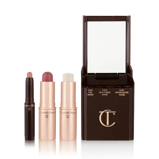 CHARLOTTE TILBURY - QUICK & EASY MAKEUP SUN KISSED LOOK IN 5 MINUTE KIT 3PCS