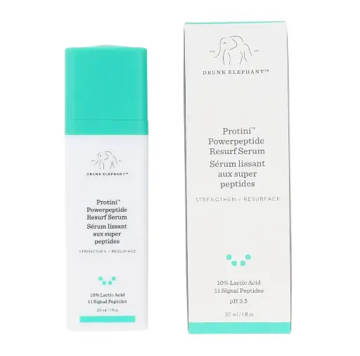DRUNK ELEPHANT - PROTINI POWERPEPTIDE RESURF SERUM GENTLY EXFOLIATES AND FIRMS SKIN, REDUCES WRINKLES 30ML