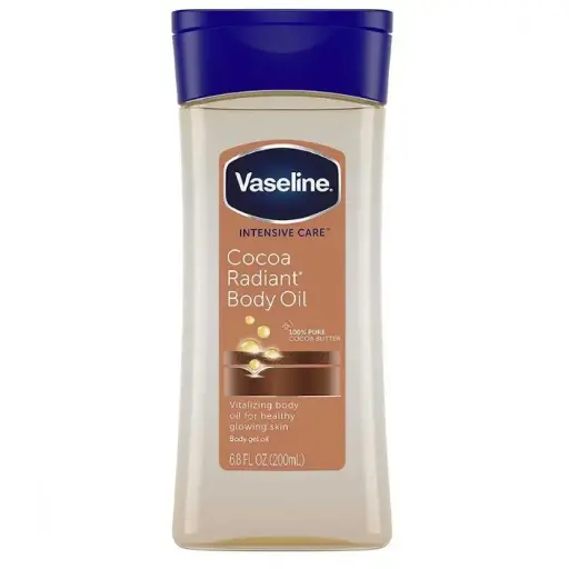 VASELINE - INTENSIVE CARE COCOA RADIANT BODY OIL 100% PURE COCOA BUTTER 200ML