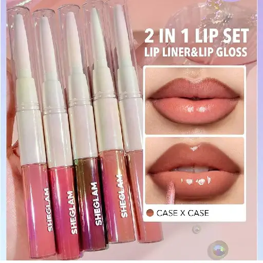 SHEGLAM - LIP RULES LINER & GLOSS PEN 0.18G + 4.3G