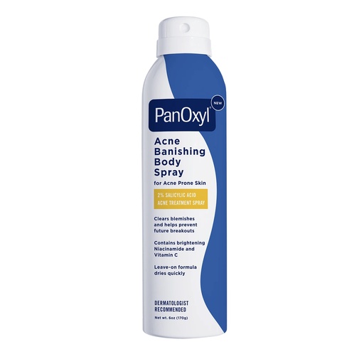 PANOXYL - ACNE BANISHING BODY SPRAY FOR ACNE PRONE SKIN WITH 2% SALICYLIC ACID ACNE TREATMENT SPRAY 170G