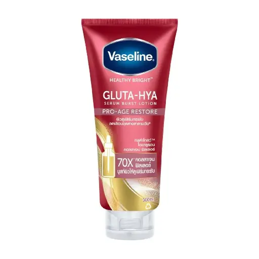 VASELINE - HEALTHY BRIGHT GLUTA HYA SERUM BURST LOTION PRO - AGE RESTORE 300ML