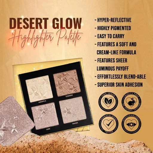 FOREVER52 - DESERT GLOW HIGHLIGHTER PALETTE 4 COLORS