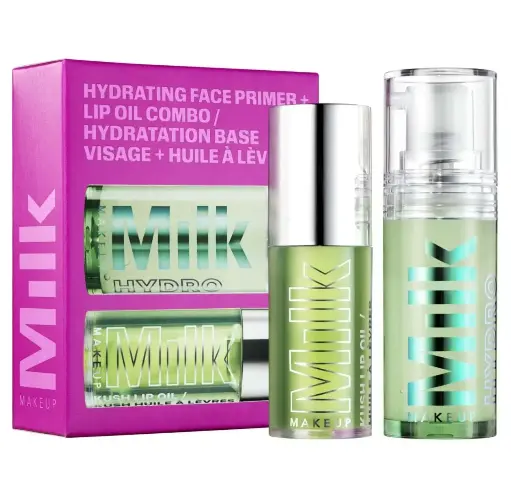 MILK MAKEUP - HYDRATION HEROES SET HYDRATION FACE PRIMER + LIP OIL COMBO