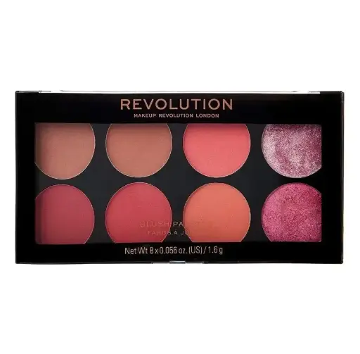 REVOLUTION - BLUSH PALETTE BLUSH SUGAR AND SPICE 8 COLORS